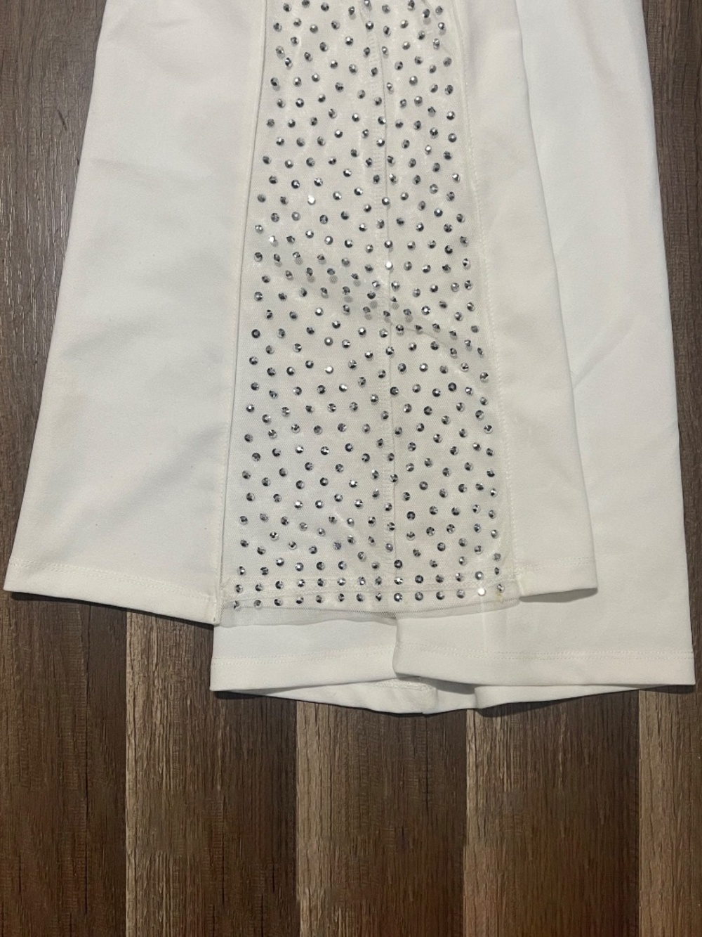 Symphony White One-Shoulder Embellished Jumpsuit - Picture 8 of 11